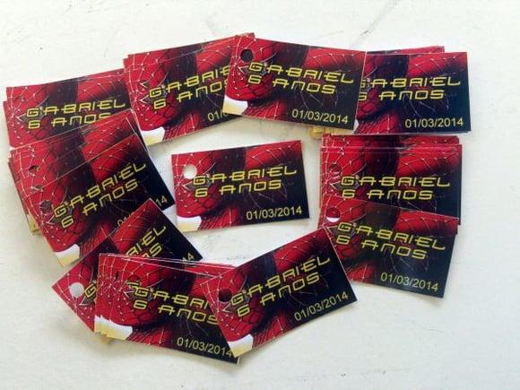 Tags- Kit com 100 Medida 5x3cm com furo