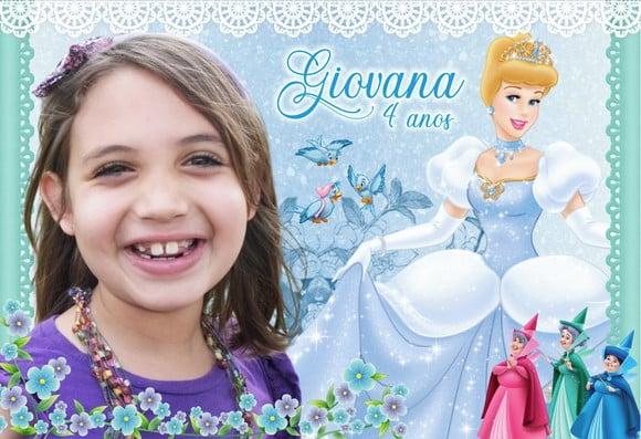 25 Foto Imã Personalizado Cinderela