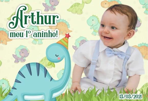 20 Foto Imã com Proteção UV NÃO DESBOTA - Dinossauro Cute