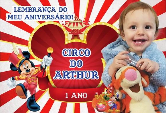 20 Foto Imã Personalizado 10x15 Mickey Circo