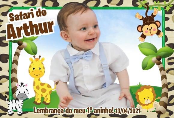 20 Foto Imã Personalizado Safari com Foto