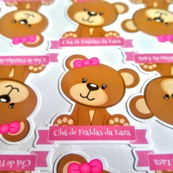 20 Convites Personalizados + 50 Apliques Adesivos