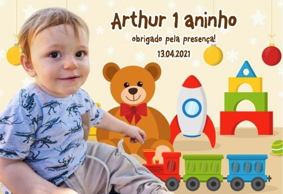 20 Foto Imã Personalizado 10x15 Brinquedos Balões Carros