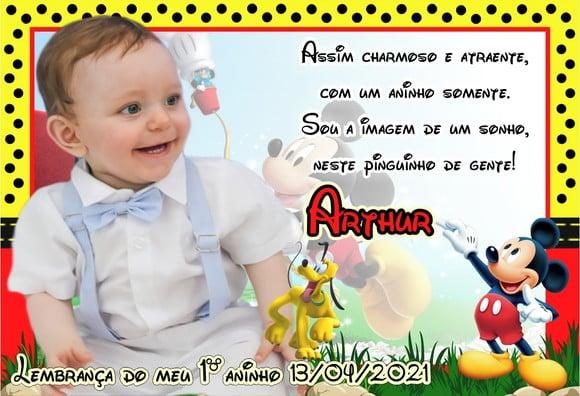 20 Foto Imã Personalizado 10x15 Mickey Mouse