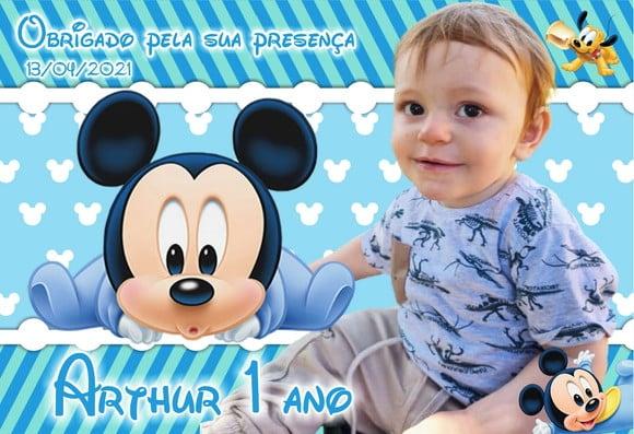 30 Foto Imã Personalizado Mickey Baby