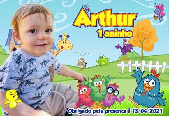 30 Foto Imã Personalizado Galinha Pintadinha