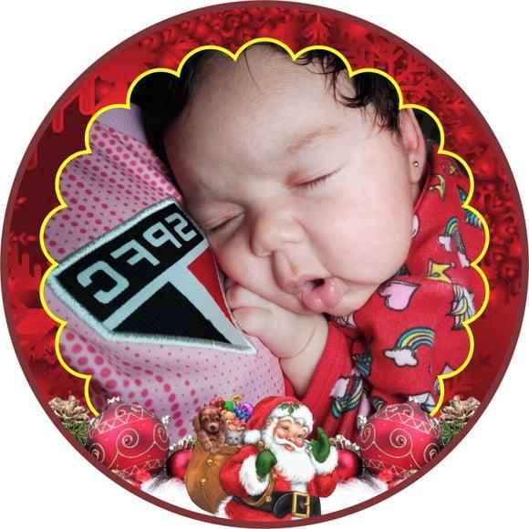 15 Bolas de Natal Personalizadas 7cm com Foto
