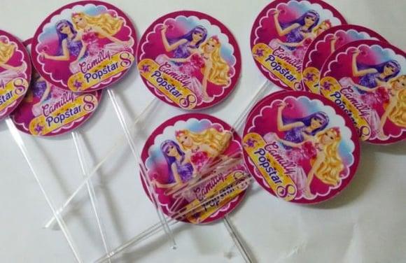 Toppers para Doces - 4cm com Astes