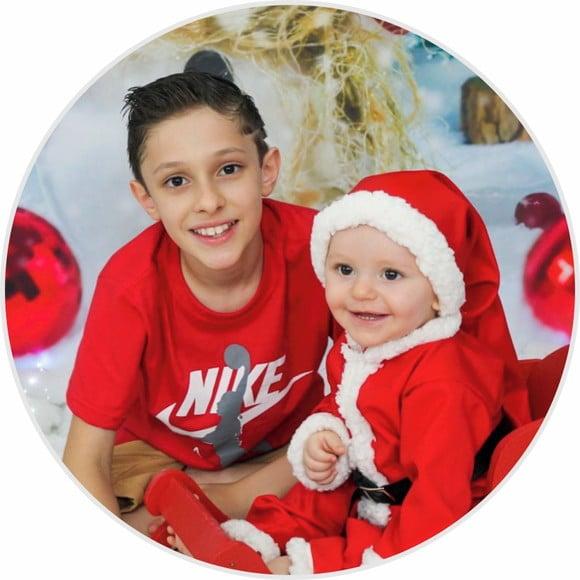 25 Bolas de Natal personalizadas 7cm COM FOTO