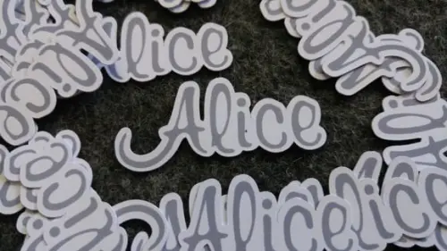 50 Apliques de Nomes Personalizados