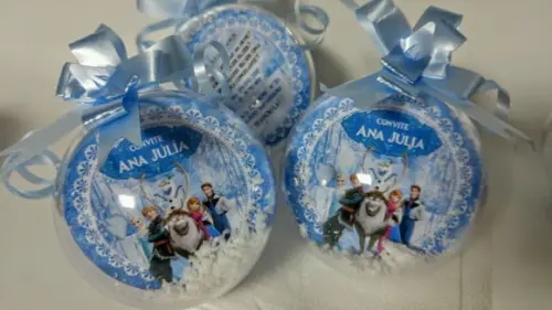 10 Convite. Bola Personalizado Frozen