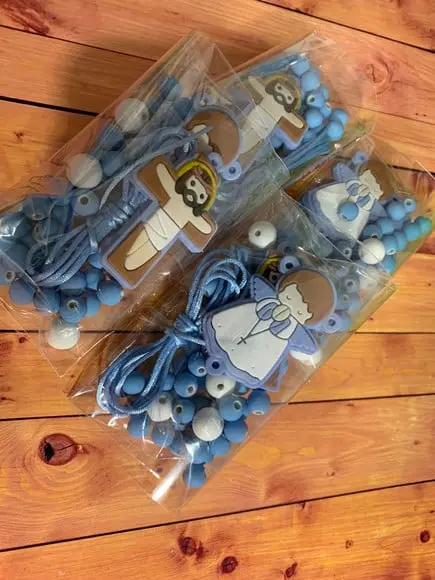 Kit para Montar Terço Infantil - Lembrança Padrinhos
