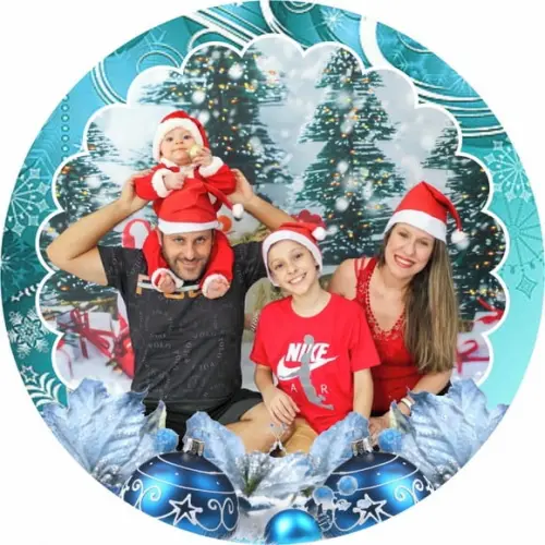 50 Fotos para Bolas de Natal Personalizadas 7cm