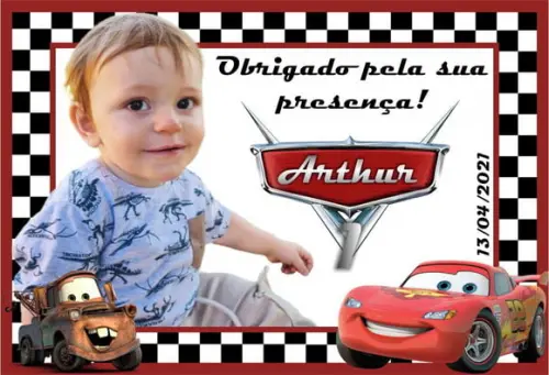 20 Foto Imã Personalizado 10x15 Carros Macqueen Disney