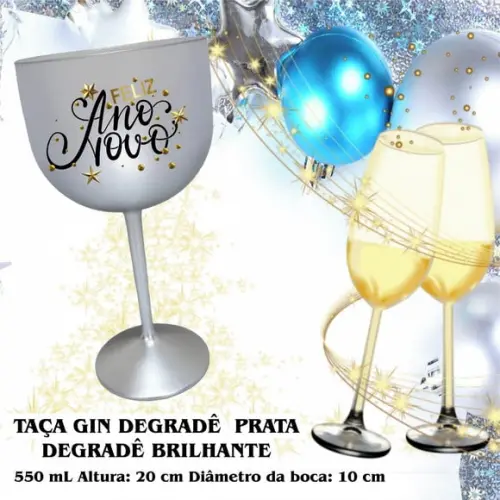Taça Gin Personalizada Degradê 550 ML