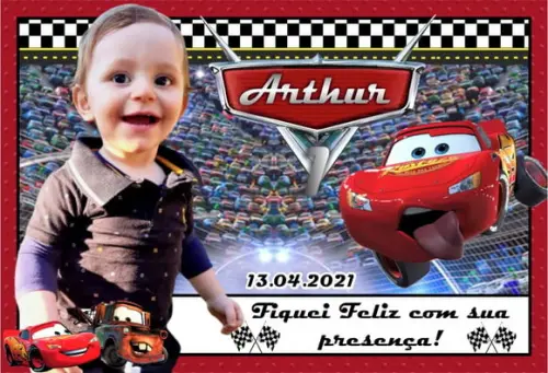 30 Foto Imã Personalizado Carros Disney