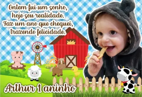 20 Foto Imã Fazendinha Menino