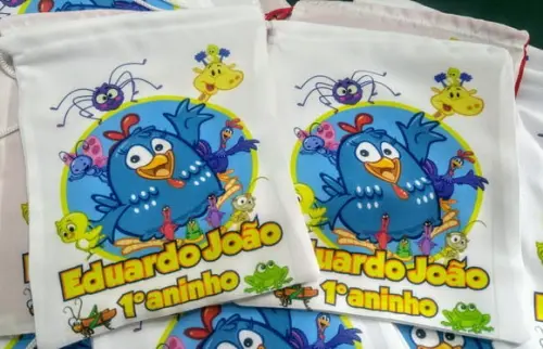 Saquinhos Personalizados ( tecido ) 5 unidades