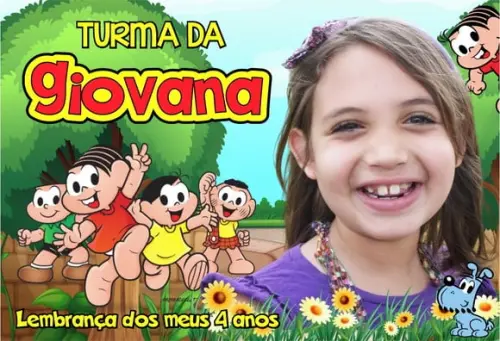 25 Foto Imã Personalizado Turma da Mônica - Mônica