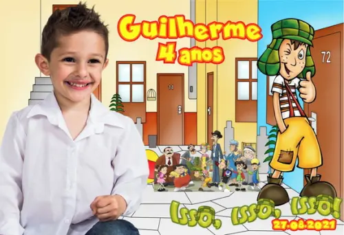 30 Foto Imã Personalizado Chaves Turma do Chaves
