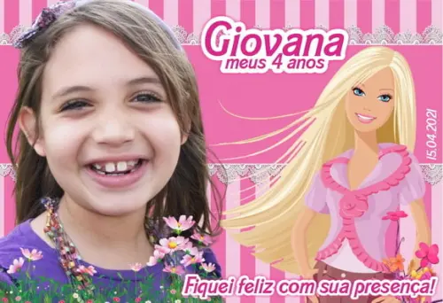 20 Foto Imã Personalizado Barbie