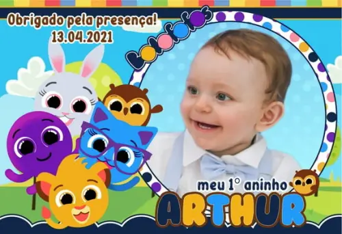 20Foto Imã Personalizado Proteção UV NÃO DESBOTA - Bolofofos