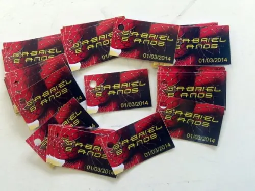 Tags- Kit com 100 Medida 5x3cm com furo