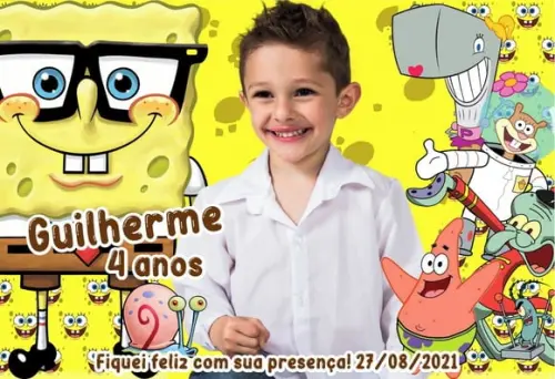 20 Foto Imã Personalizado Bob Esponja com Foto