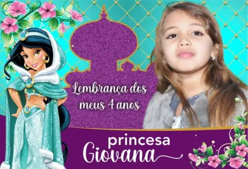 20 Foto Imã de Geladeira Jasmine Aladin