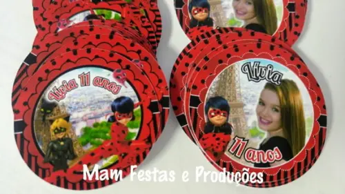 Toppers Com Furo - 100 unidades - 4cm