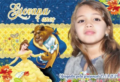 25 Foto Imã dPersonalizado A Bela e a Fera