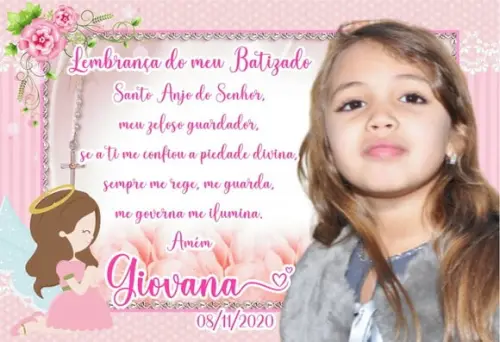 30 Foto Imã Personalizado Batizado