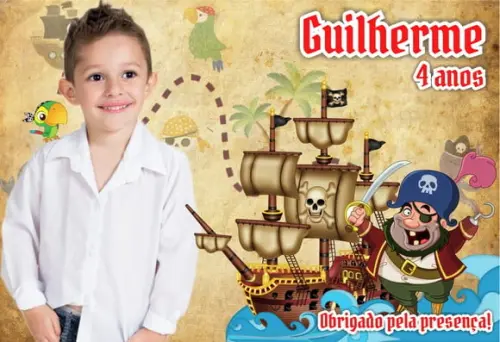 20 Foto Imã com Proteção UV NÃO DESBOTA - Pirata
