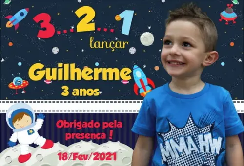 20 Foto Imã com Proteção UV NÃO DESBOTA - Astronauta