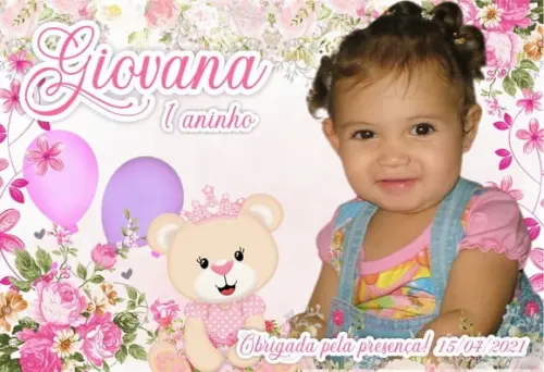 25 Foto Imã Personalizado Ursa Princesa