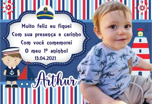 20 Foto Imã Personalizado 10x15 Marinheiro