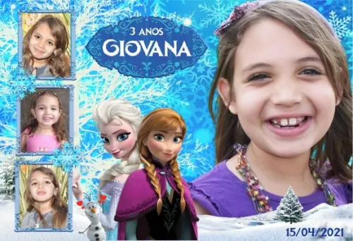30 Foto Imã Personalizado Frozen