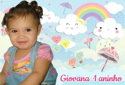 30 Foto Imã Personalizado Chuva de Amor