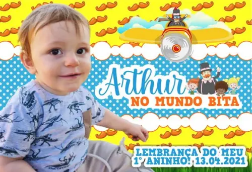 25 Foto Imã Personalizado Mundo Bita