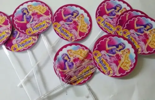 Toppers para Doces - 4cm com Astes