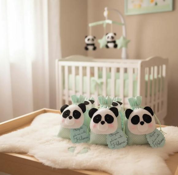 10 Lembrancinhas de Nascimento Maternidade Urso Panda