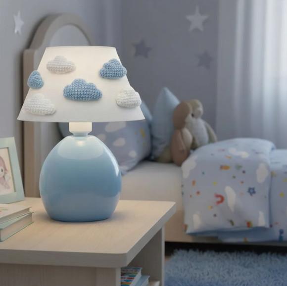 Abajur Infantil Artesanal com Crochê Amigurumi