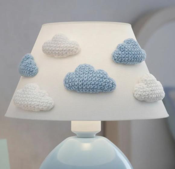 Abajur Infantil Artesanal com Crochê Amigurumi