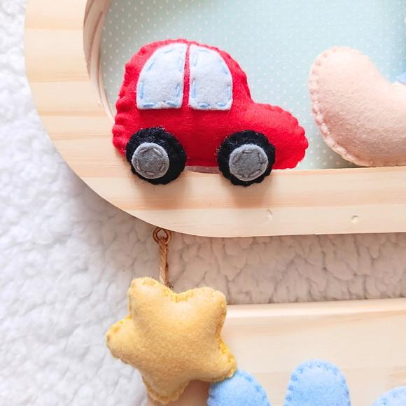 Enfeite de Porta de Maternidade - Menininho e Brinquedos