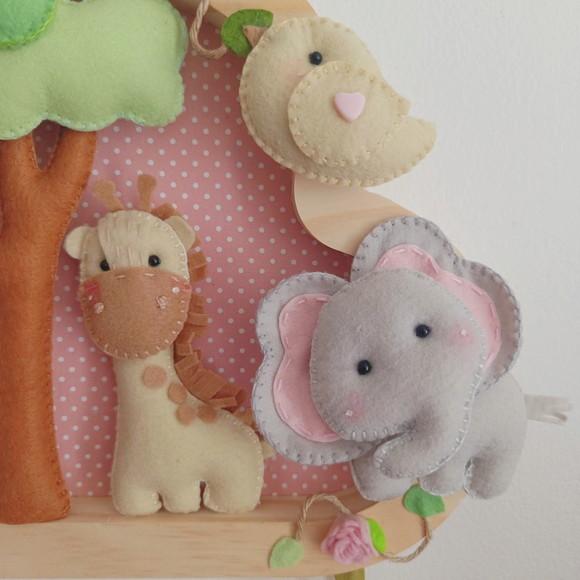 Porta de Maternidade - Safari Baby com Árvore