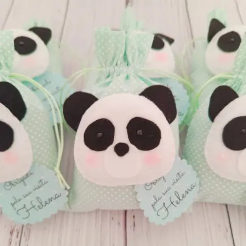 10 Lembrancinhas de Nascimento Maternidade Urso Panda
