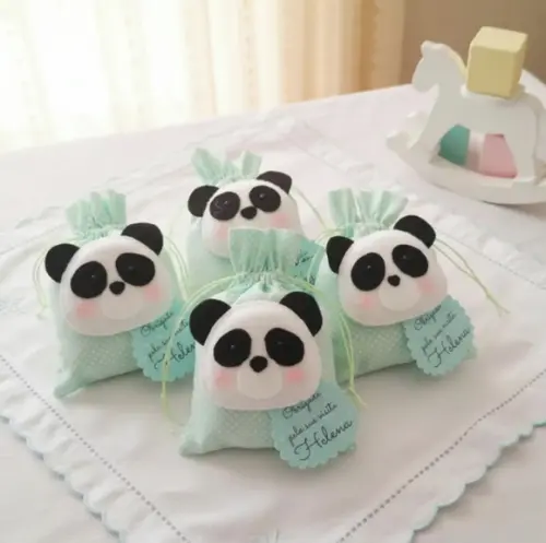 10 Lembrancinhas de Nascimento Maternidade Urso Panda