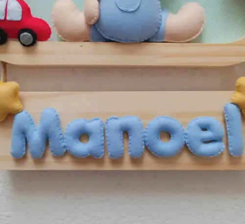 Enfeite de Porta de Maternidade - Menininho e Brinquedos