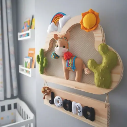 Enfeite de Porta Maternidade Personalizado Sertão Nordestino