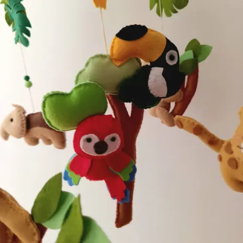Kit Porta Maternidade + Móbile de Berço - Fauna Brasileira